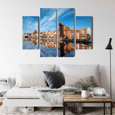 Ljuddämpande tavla - Panorama of gdansk