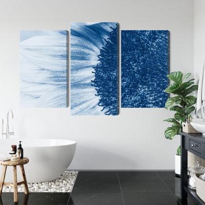 Ljuddämpande tavla - Blue sunflower on a macro