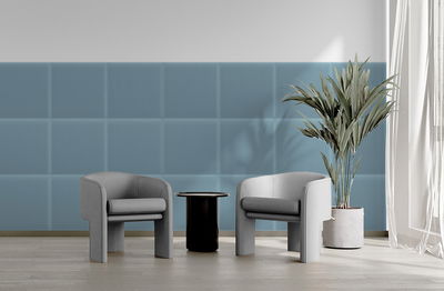 Firkantet lydabsorber - fløjl