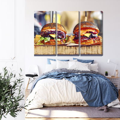 Ljuddämpande tavla - Vegan burgers