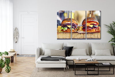 Ljuddämpande tavla - Vegan burgers