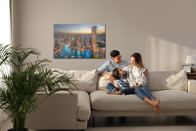 Ljuddämpande tavla - Dubai skyline