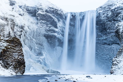 Ljuddämpande tavla - Waterfall in winter
