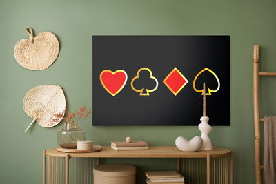 Ljuddämpande tavla - Modern card symbols