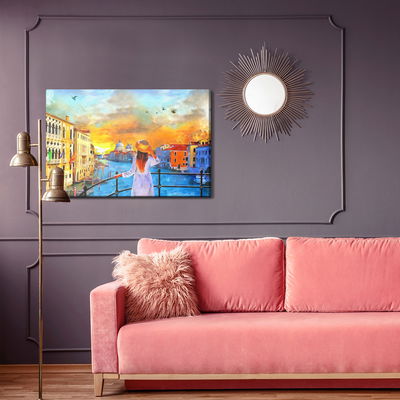 Ljuddämpande tavla - A woman in venice