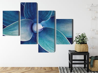 Ljuddämpande tavla - Top view of the plant