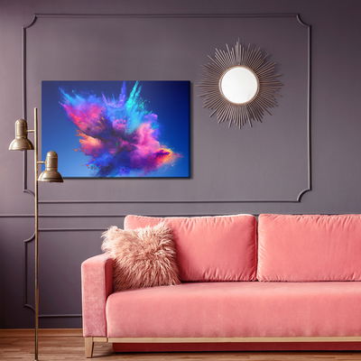 Ljuddämpande tavla - An abstract explosion