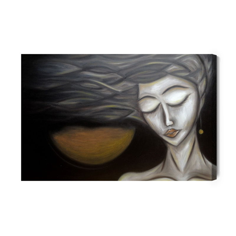 Ljuddämpande tavla - A female portrait