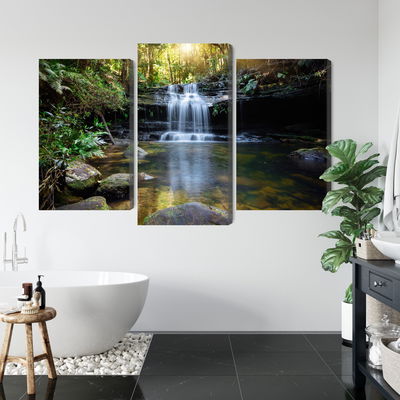 Ljuddämpande tavla - A waterfall in the bush