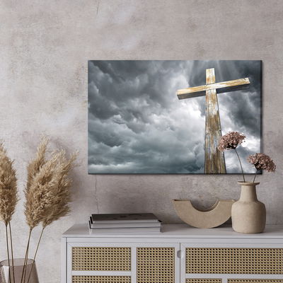 Ljuddämpande tavla - Cross on the background