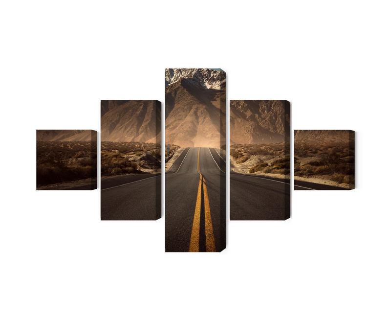 Ljuddämpande tavla - Road to the mountains 3d