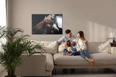 Ljuddämpande tavla - Couple in a spicy scenery