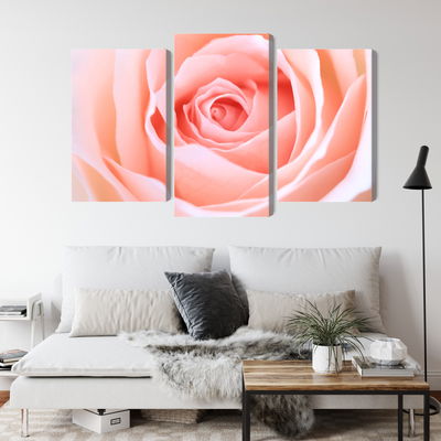 Ljuddämpande tavla - Pastel rose on a 3d macro