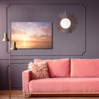 Ljuddämpande tavla - Pastel sea landscape