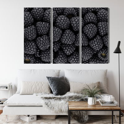 Ljuddämpande tavla - Blackberries on a macro scale