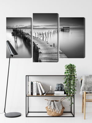 Ljuddämpande tavla - A dilapidated pier