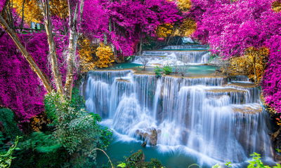 Ljuddämpande tavla - A waterfall in the fall