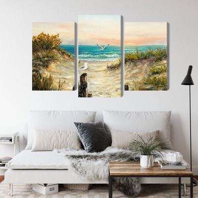 Ljuddämpande tavla - Painted sand dunes