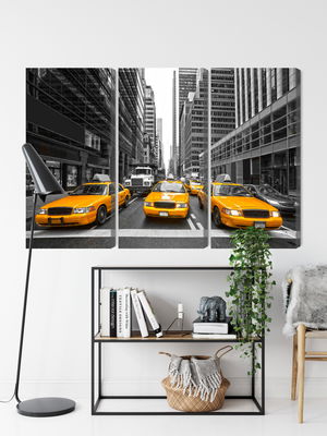 Ljuddämpande tavla - Yellow taxis in New York city