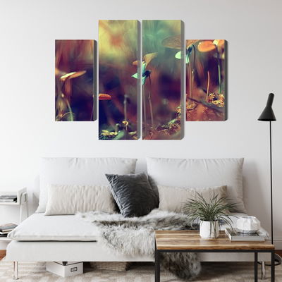 Ljuddämpande tavla - Delicate plants on a macro