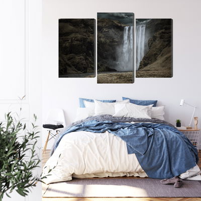 Ljuddämpande tavla - The majestic skogafoss