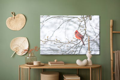 Ljuddämpande tavla - Red bird