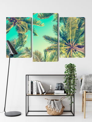 Ljuddämpande tavla - Bottom view of the palm trees