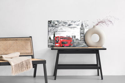 Ljuddämpande tavla - London bus on the way
