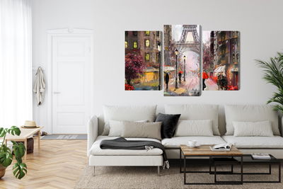 Ljuddämpande tavla - View of the street of Paris