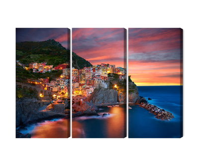 Ljuddämpande tavla - Manarola city in Italy