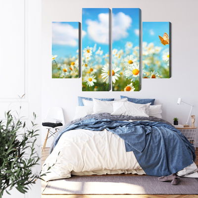 Ljuddämpande tavla - 3d daisy field