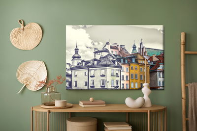 Ljuddämpande tavla - Warsaw vintage buildings