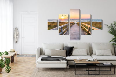 Ljuddämpande tavla - North sea pier 3d