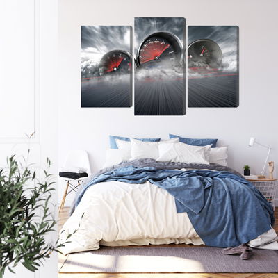 Ljuddämpande tavla - High speed car counters