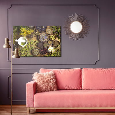 Ljuddämpande tavla - Spices and herbs table