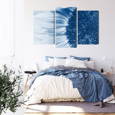 Ljuddämpande tavla - Blue sunflower on a macro