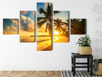 Ljuddämpande tavla - Tropical beach in punta