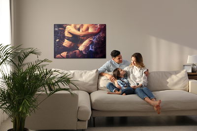 Ljuddämpande tavla - A couple in a hot pose