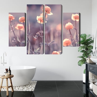 Ljuddämpande tavla - Spring 3d flowers