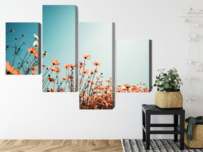 Ljuddämpande tavla - Field flowers in the sun