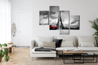 Ljuddämpande tavla - Black and white view