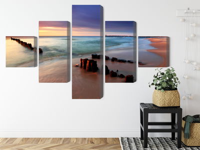 Ljuddämpande tavla - Sunrise over the baltic sea