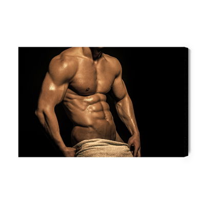 Ljuddämpande tavla - A well-built man