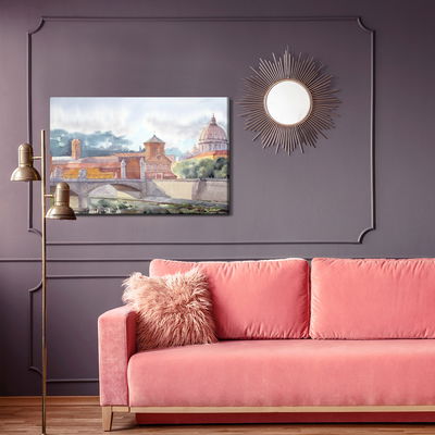 Ljuddämpande tavla - Beautiful landscapes of Rome