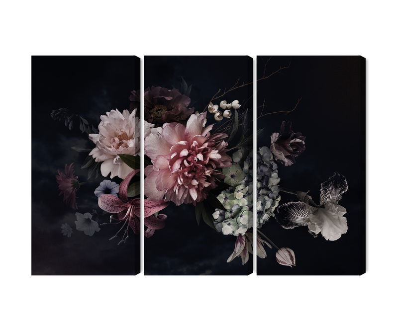 Ljuddämpande tavla - Flowers in vintage style