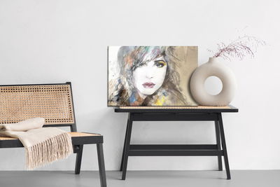 Ljuddämpande tavla - A portrait of a woman