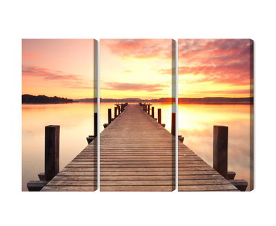 Ljuddämpande tavla - Sunset on the pier