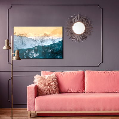 Ljuddämpande tavla - Abstract mountain landscape