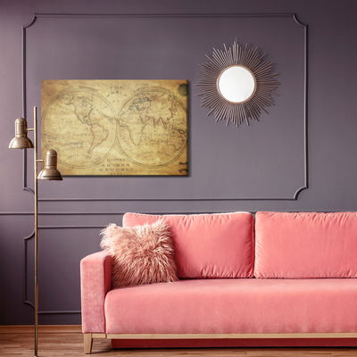 Ljuddämpande tavla - Historical map of the world