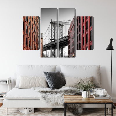 Ljuddämpande tavla - Manhattan bridge view